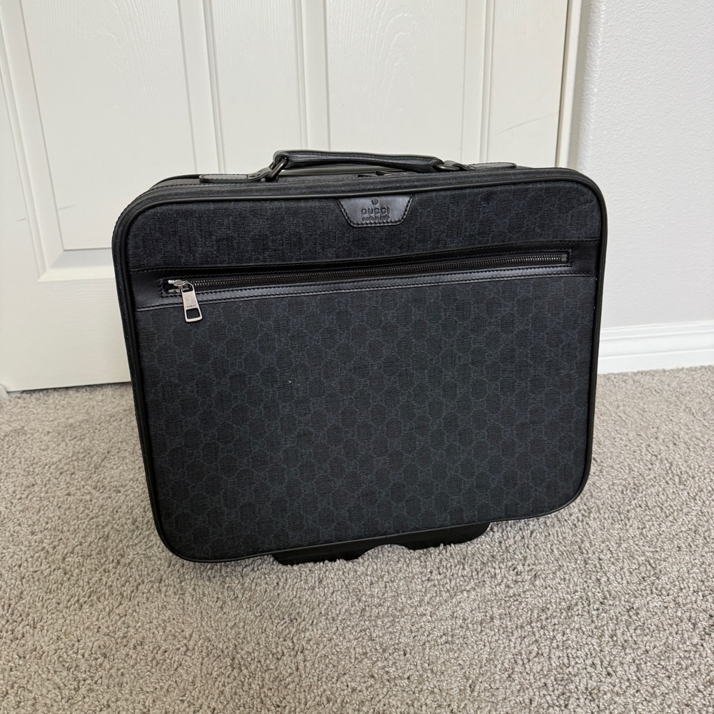 Gucci GG Supreme Canvas Carry on Pilot Monogram Briefcase